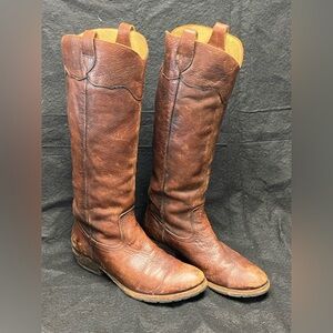 Frye Brown Carson Leather Riding Boots
